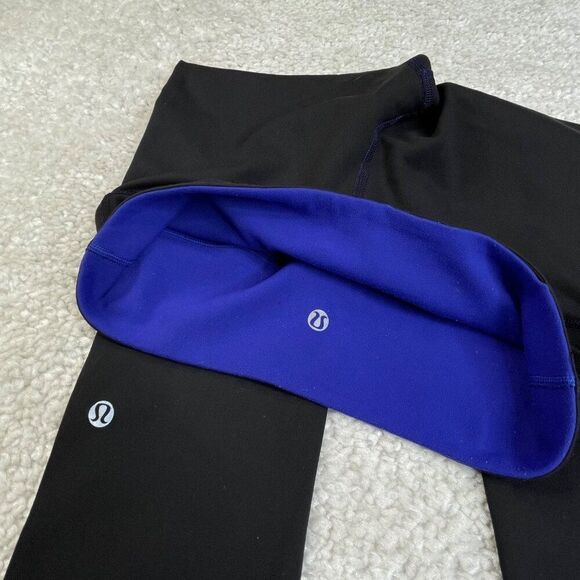 Lululemon Wunder Under Reversible Legging Bruised Berry Black Low Rise - Picture 4 of 13